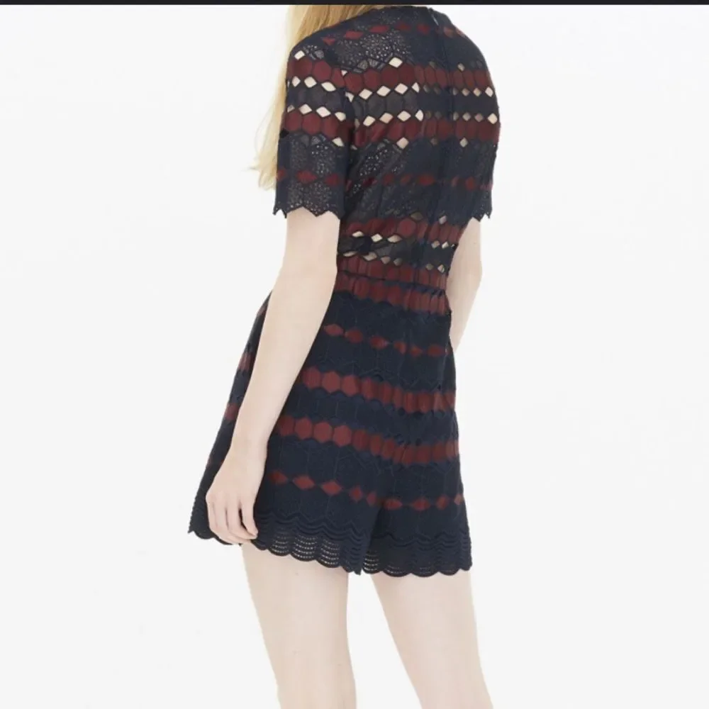 Sandro Paris Fusion Romper Jumpsuit Lace